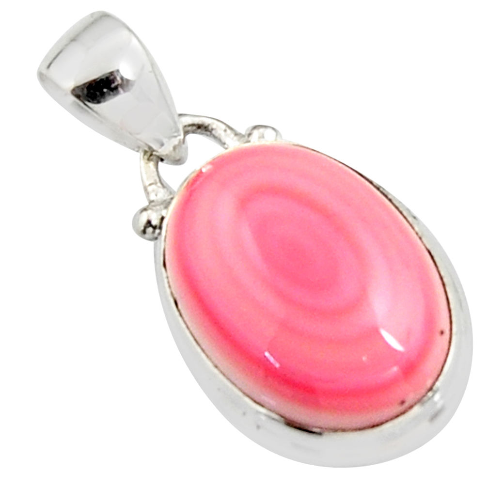 13.15cts natural pink queen conch shell 925 sterling silver pendant r5365