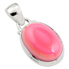 13.15cts natural pink queen conch shell 925 sterling silver pendant r5373