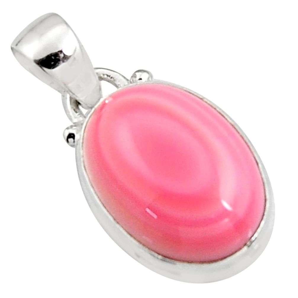 13.15cts natural pink queen conch shell 925 sterling silver pendant r5375