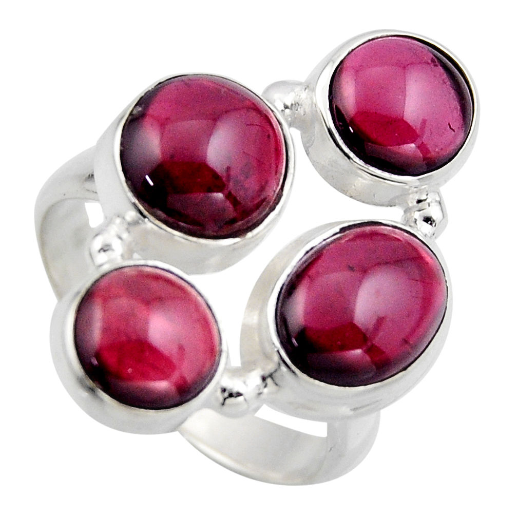 8.03cts natural red garnet 925 sterling silver ring jewelry size 7 r2169