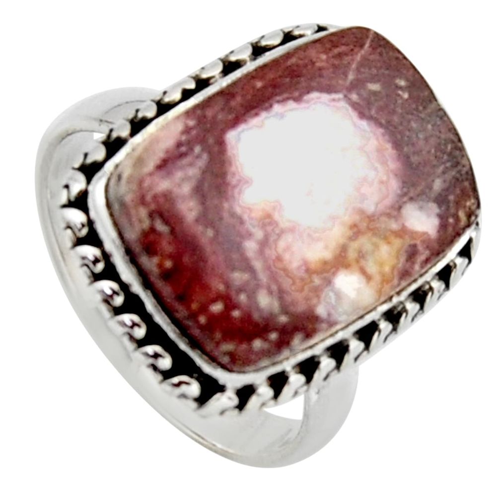 11.23cts natural wild horse magnesite 925 silver solitaire ring size 7 r2790