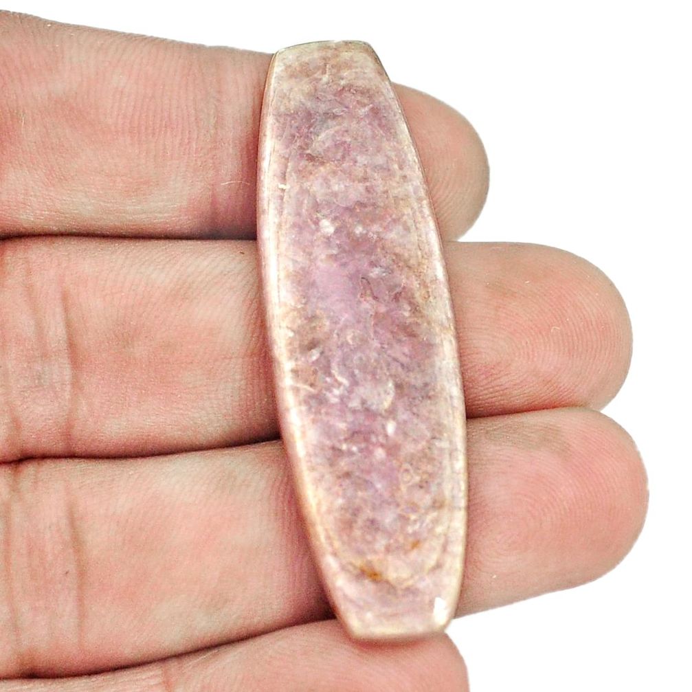 Natural 22.95cts muscovite purple cabochon 49x15 mm fancy loose gemstone s1281