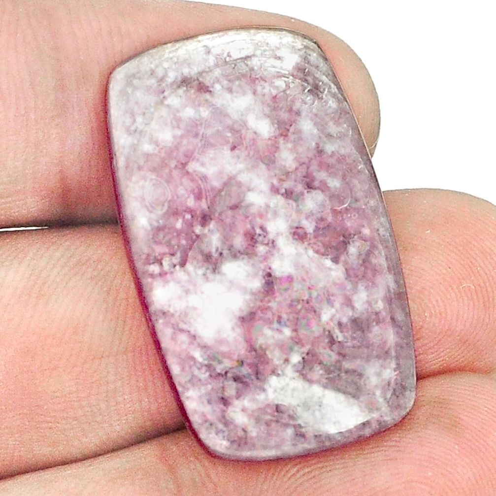 Natural 18.90cts muscovite purple cabochon 30x18 mm octagan loose gemstone s1283