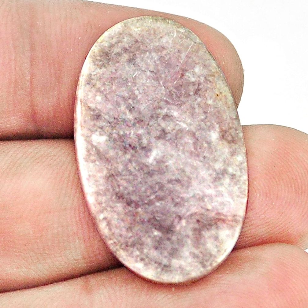 Natural 10.85cts muscovite purple cabochon 30x18 mm oval loose gemstone s1293