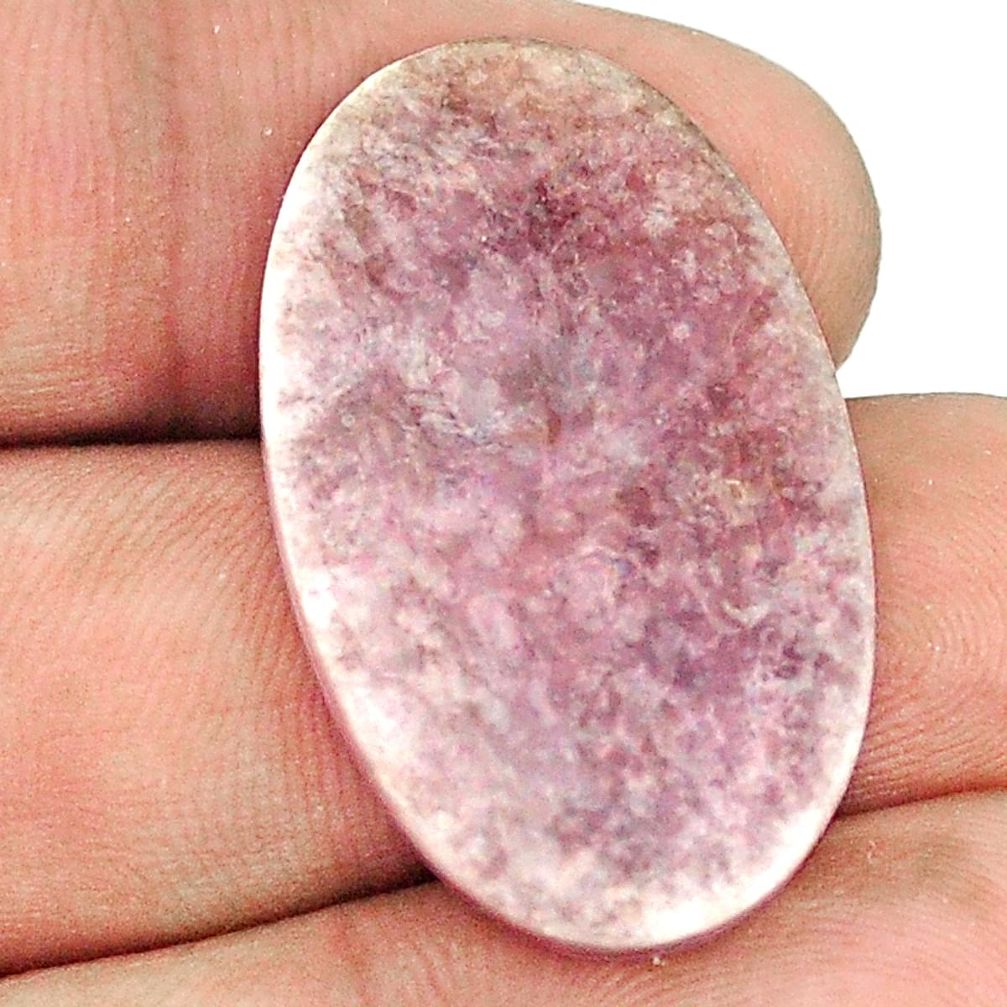 Natural 15.80cts muscovite purple cabochon 30x18 mm oval loose gemstone s1296