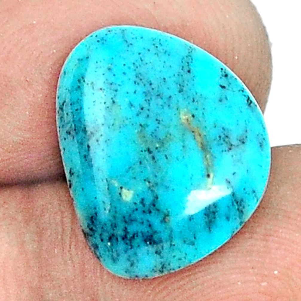 Natural 4.80cts turquoise tibetan green 15x12 mm fancy loose gemstone s1307