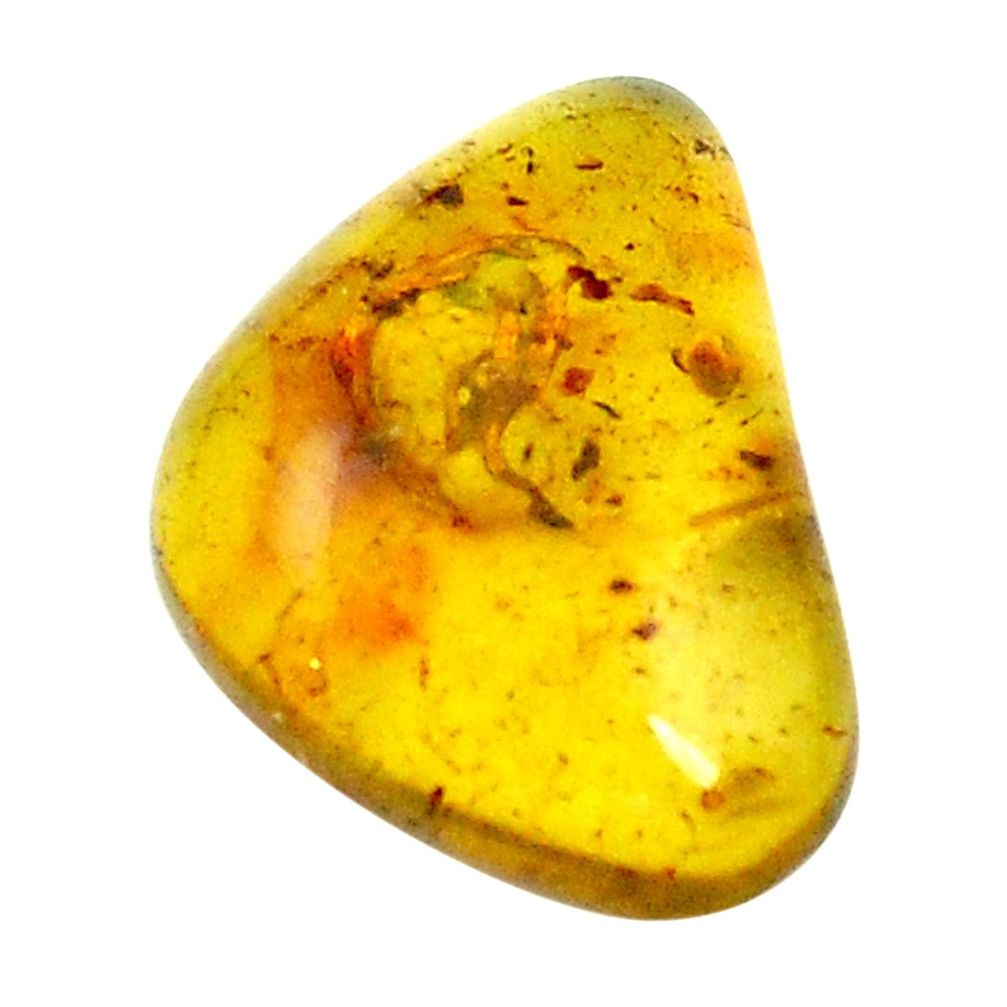 Natural 9.10cts amber from colombia green 24x17mm fancy loose gemstone s1354
