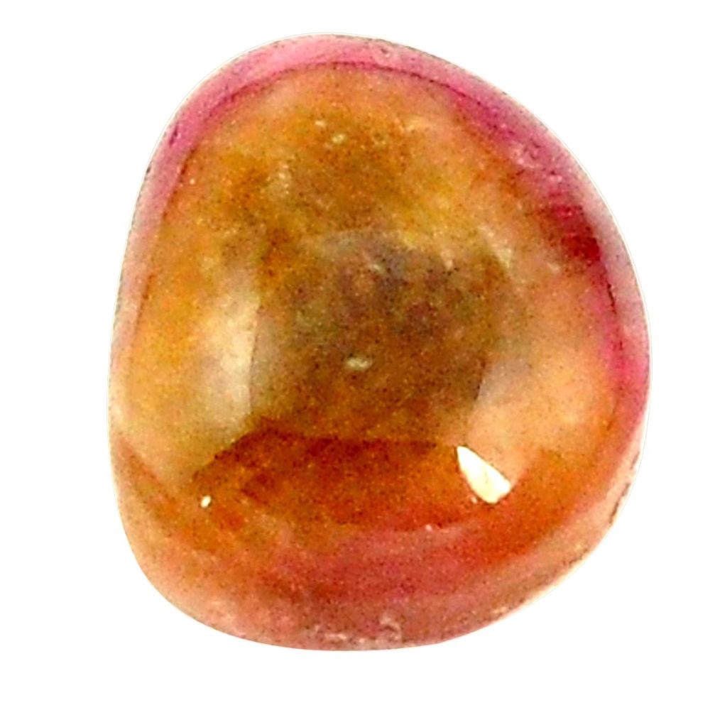 Natural 6.20cts bio tourmaline pink cabochon 17x10 mm fancy loose gemstone s1376