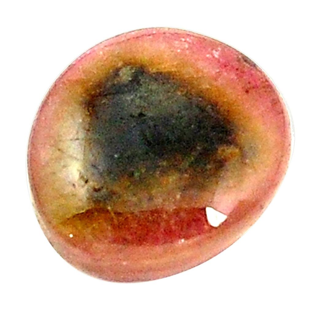 Natural 4.90cts bio tourmaline pink cabochon 11x10 mm fancy loose gemstone s1377