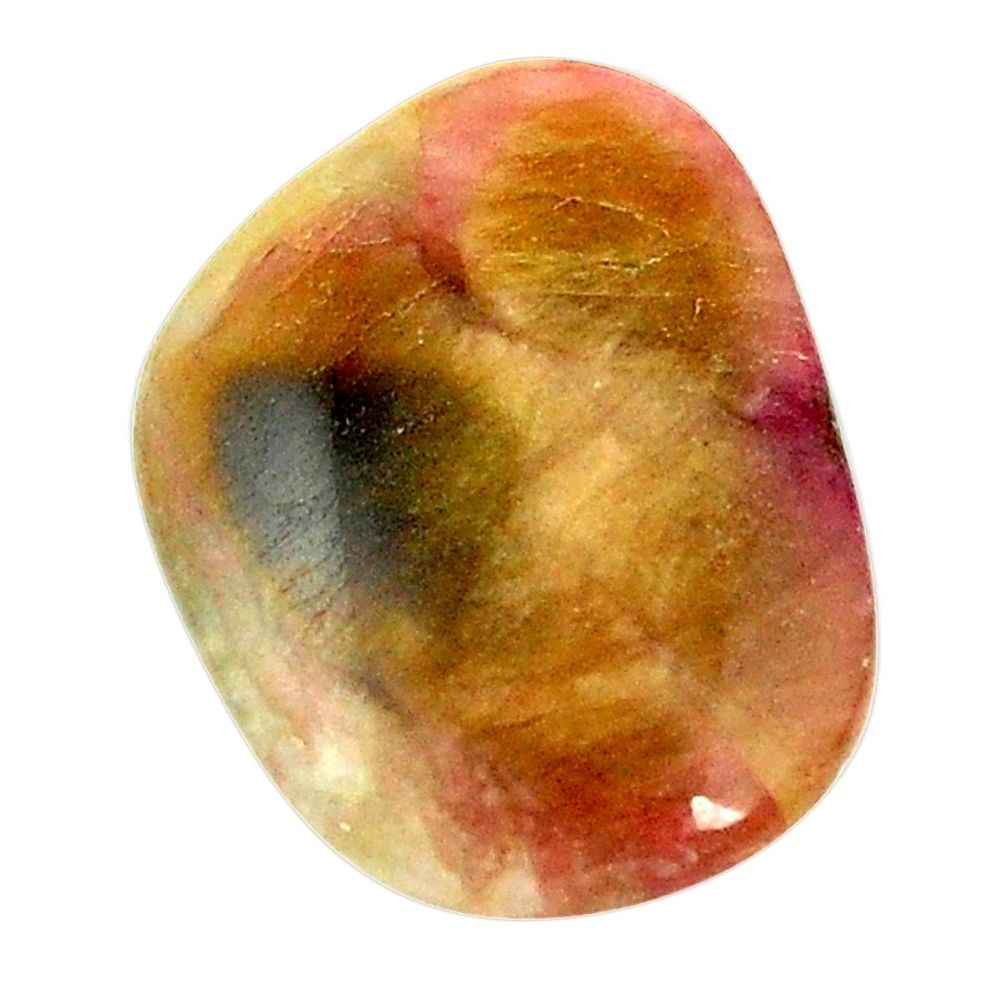 Natural 24.60cts bio tourmaline pink 20x15 mm fancy loose gemstone s1389