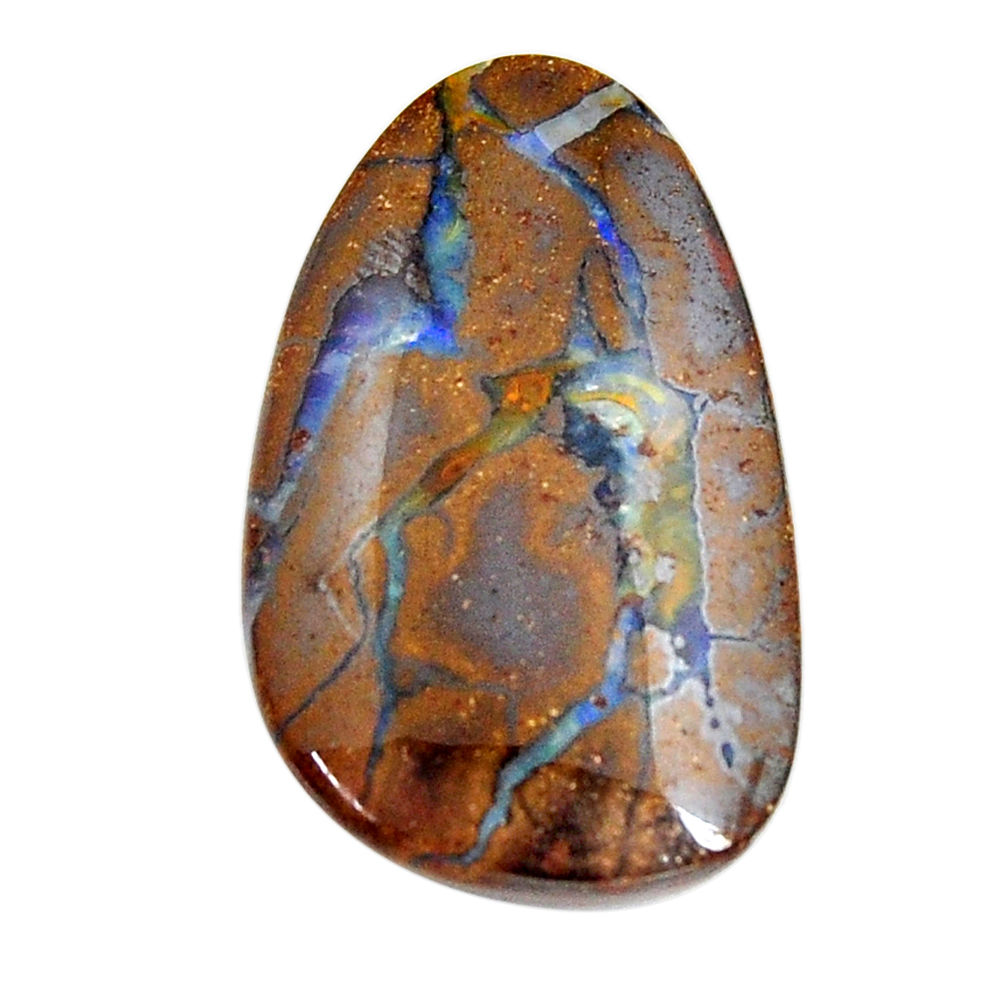  boulder opal brown cabochon 31x19mm fancy loose gemstone s15303