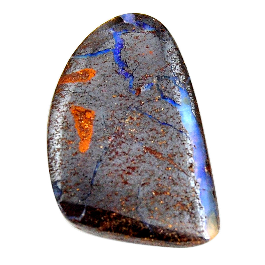 Natural 33.45cts boulder opal brown cabochon 33x20mm fancy loose gemstone s15310