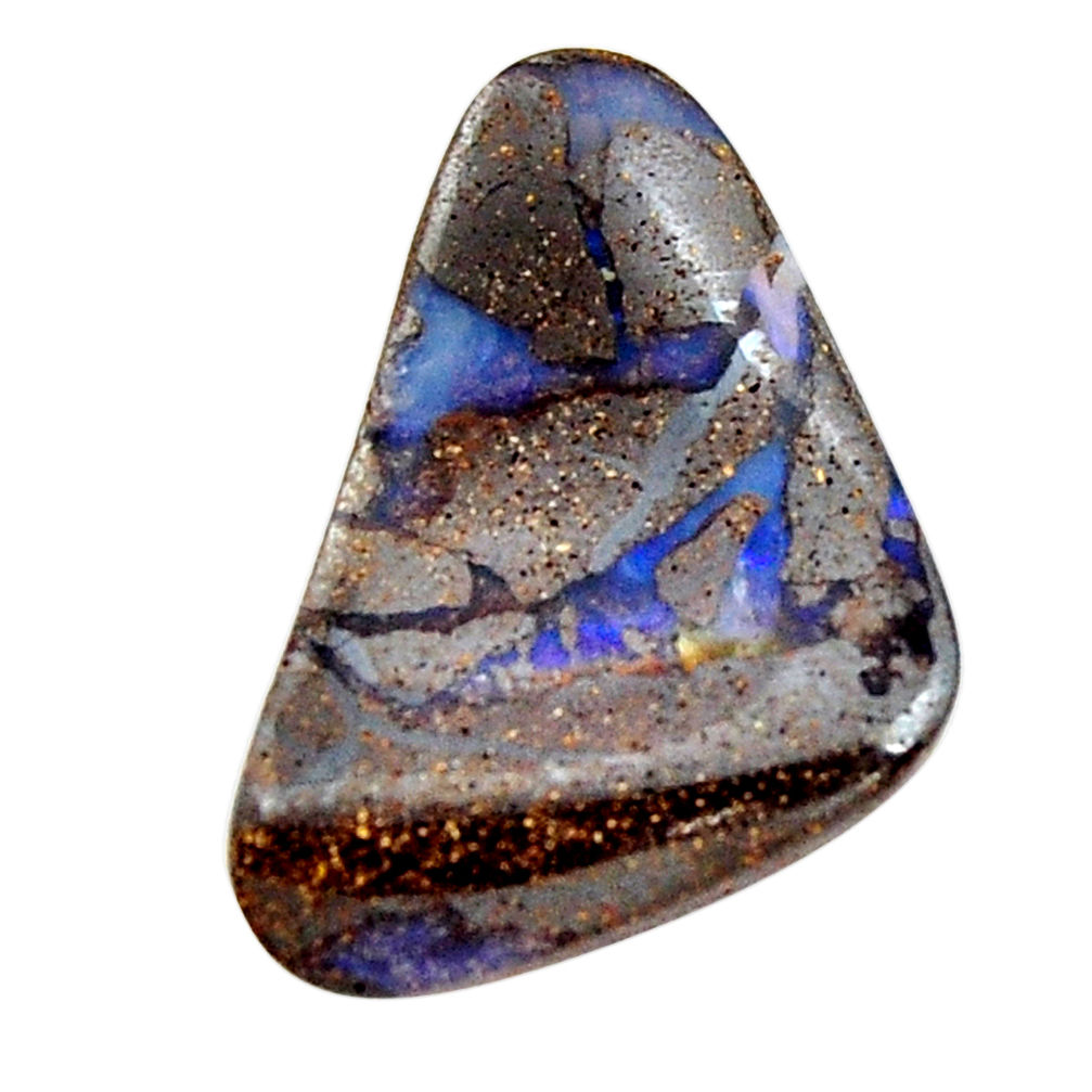 Natural 18.45cts boulder opal brown cabochon 27x17.5 mm loose gemstone s15326
