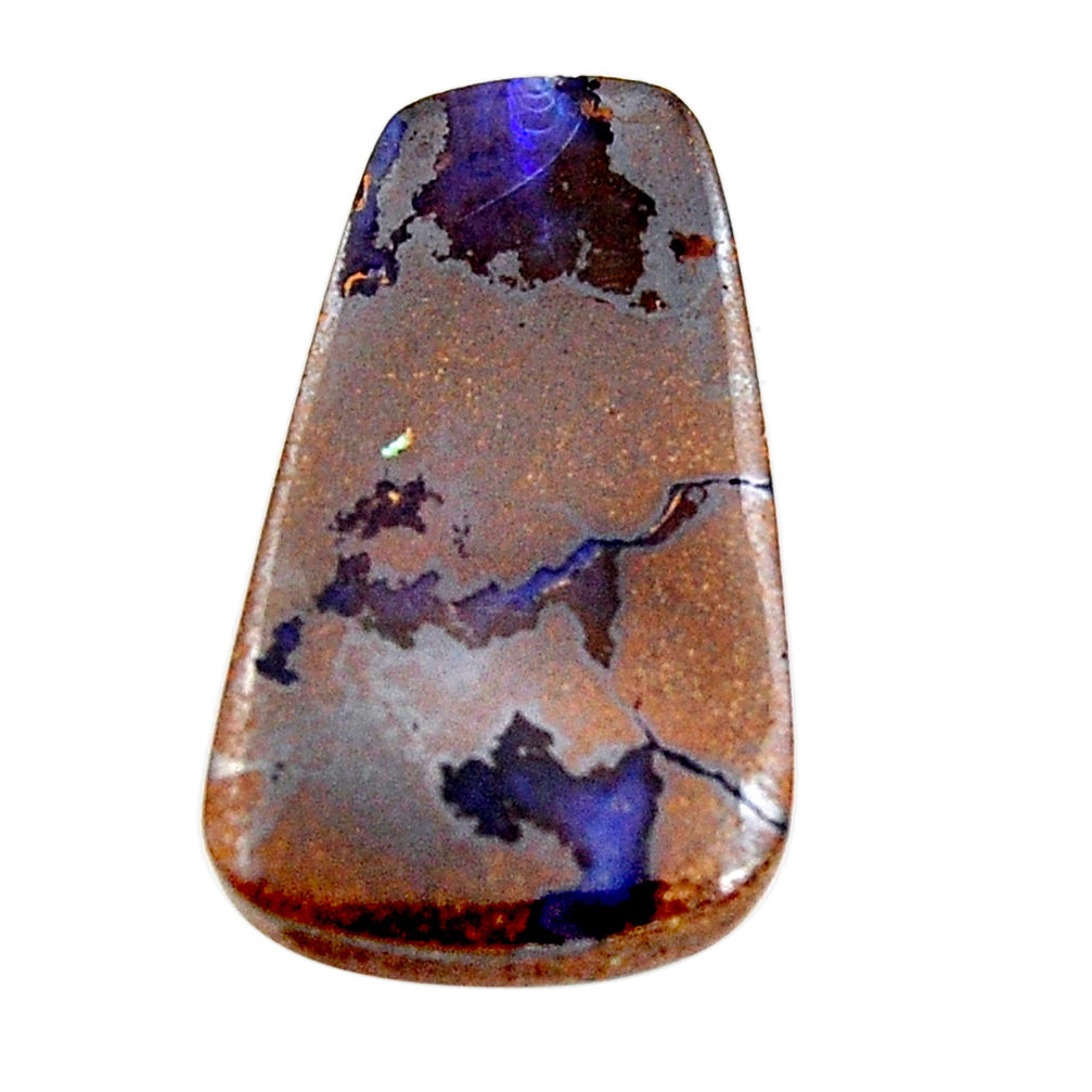 Natural 31.30cts boulder opal brown cabochon 29x18mm fancy loose gemstone s15336