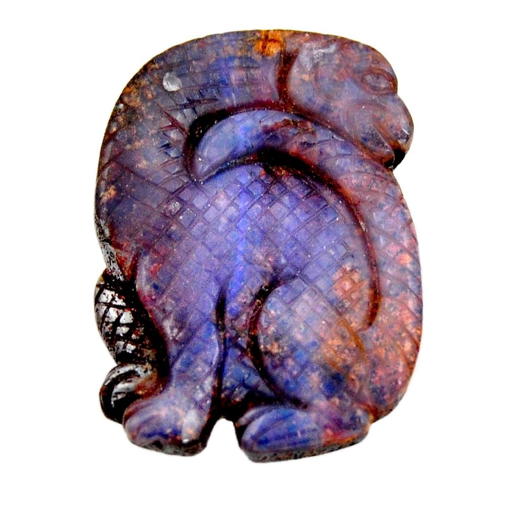 boulder opal carving 25x18 mm dinosure loose gemstone s15411