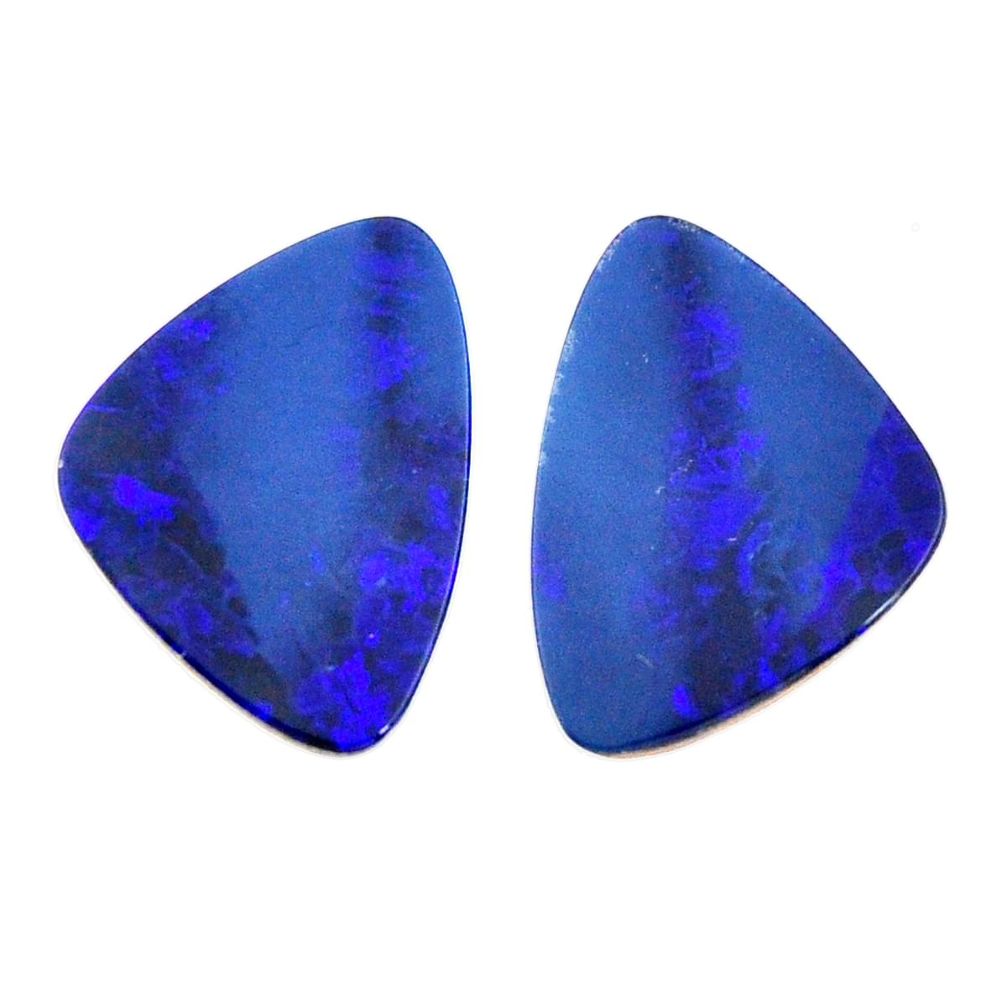 doublet opal australian 17.5x12 mm pair loose gemstone s15548