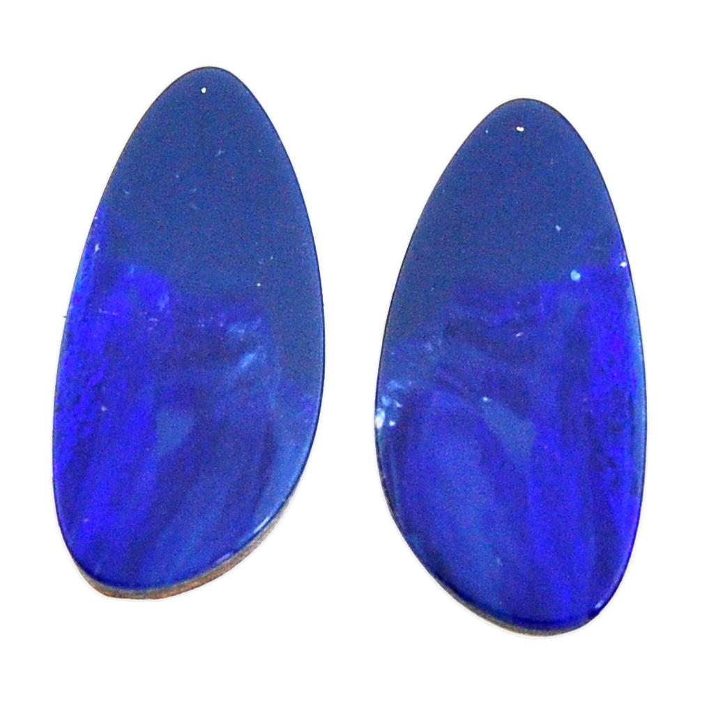 doublet opal australian 18x8.5 mm pair loose gemstone s15575