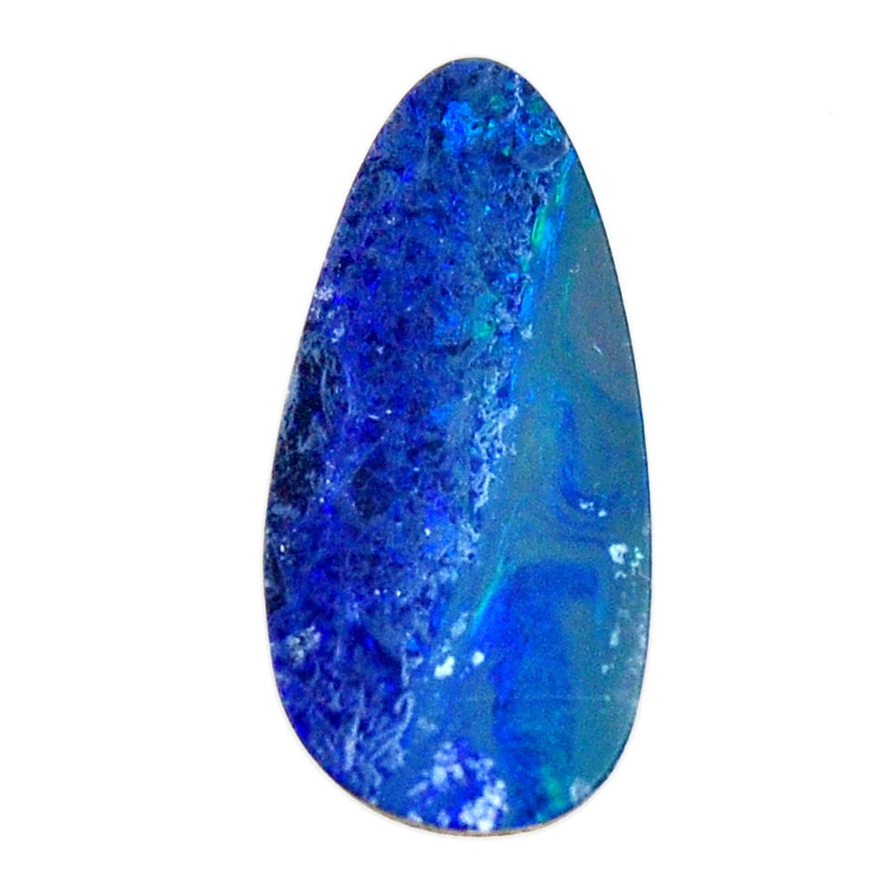 Natural 8.45cts doublet opal australian blue 22x10mm fancy loose gemstone s15621