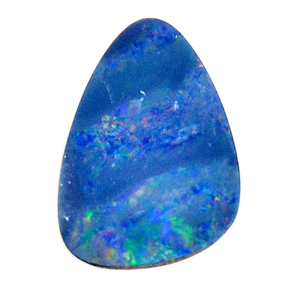 Natural 5.10cts doublet opal australian blue 18x12mm fancy loose gemstone s15626