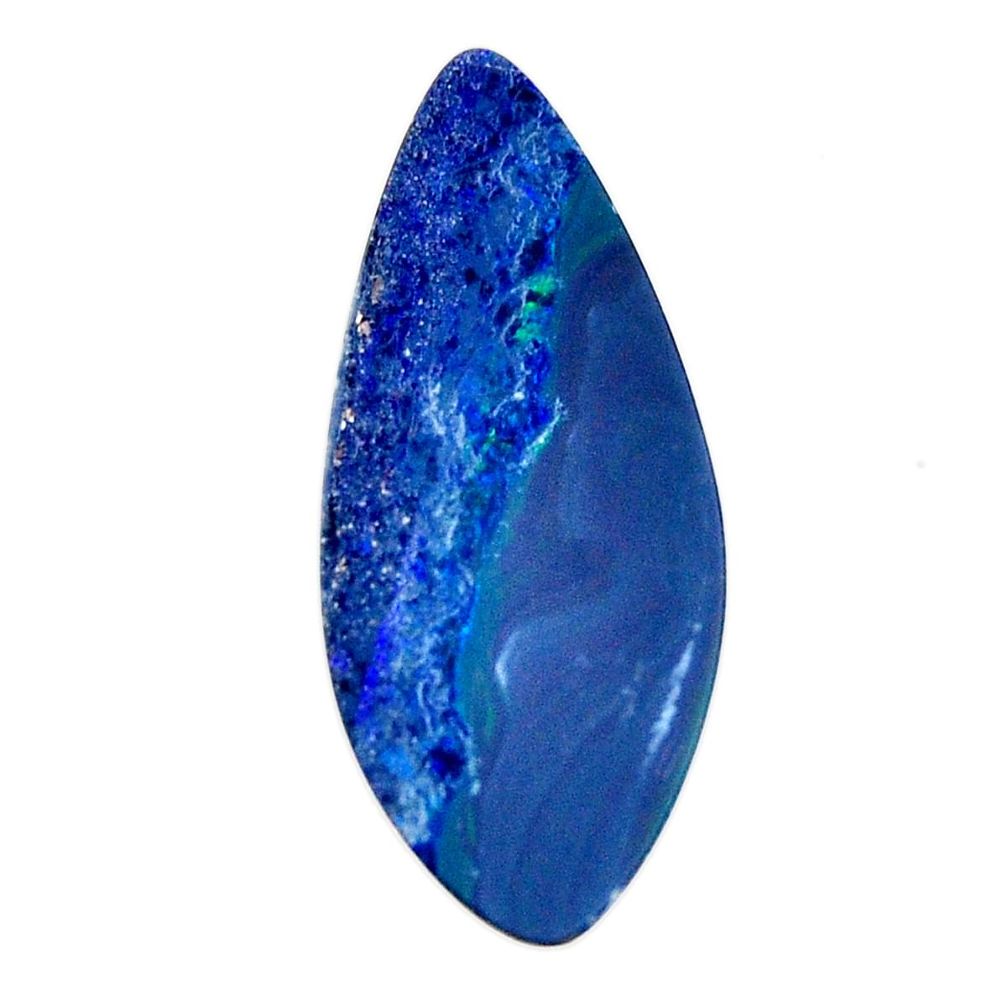 doublet opal australian blue 28x12mm fancy loose gemstone s15640