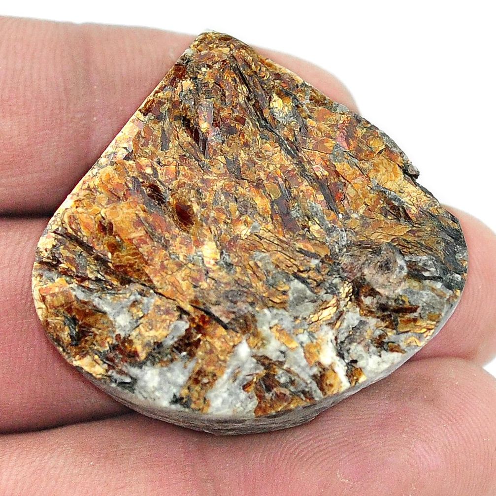 Natural 83.65ct astrophyllite star leaf rough 34x33mm heart loose gemstone s1805