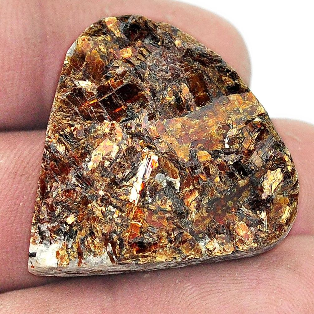 Natural 57.65ct astrophyllite star leaf rough 29x29mm heart loose gemstone s1809
