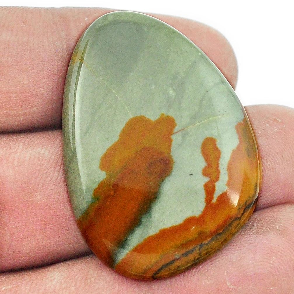 Natural 36.30cts rocky butte picture jasper 36x26 mm fancy loose gemstone s1951