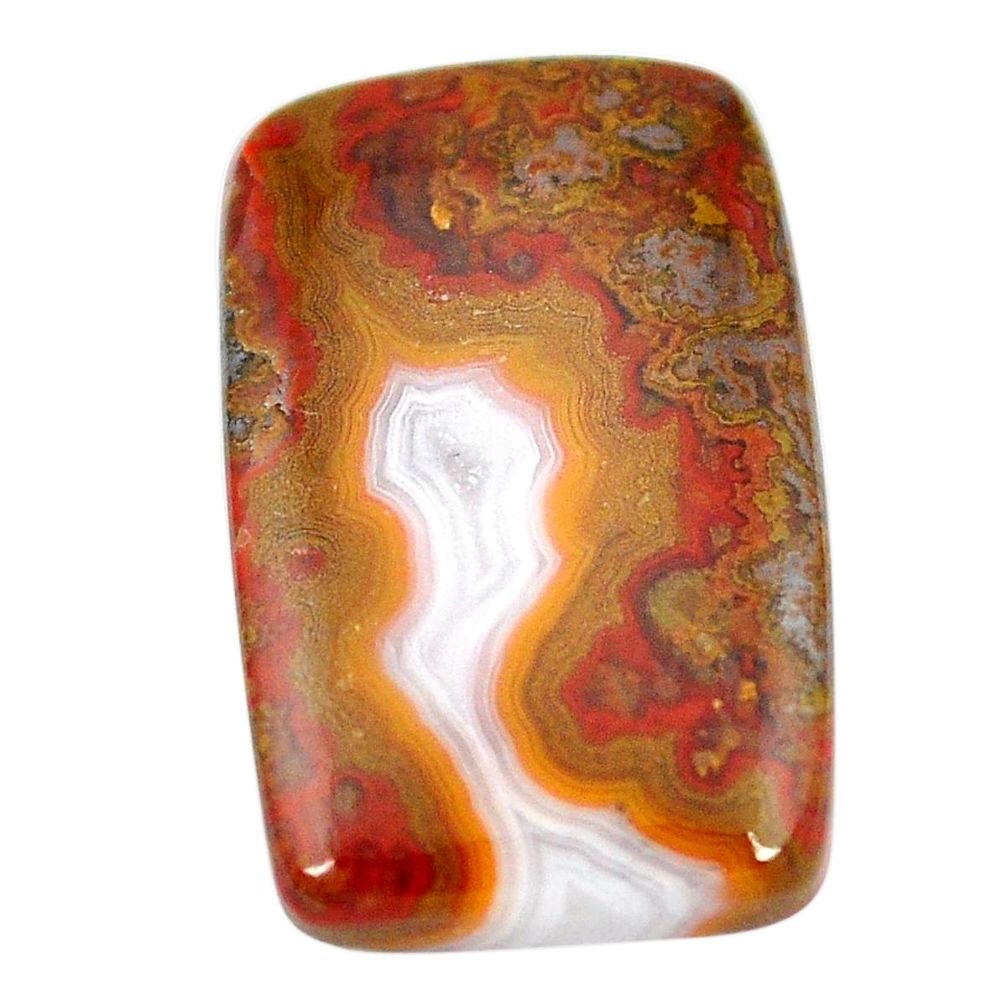 Natural 14.90cts moroccan seam agate cabochon 24x15 mm loose gemstone s2060