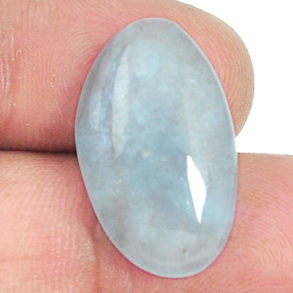 Natural 15.10cts aquamarine blue cabochon 23x14 mm oval loose gemstone s2210