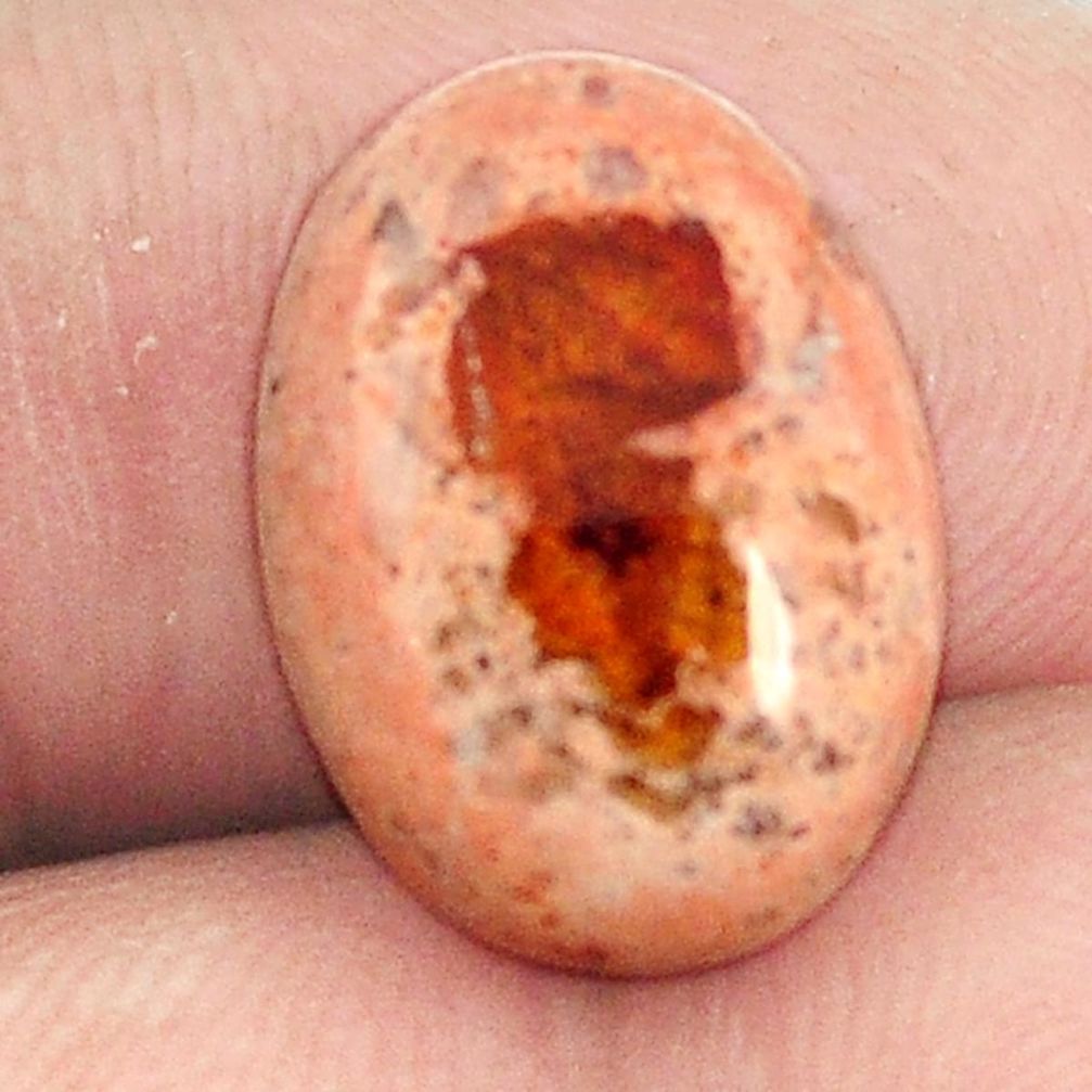 Natural 10.15cts mexican fire opal cabochon 15x11 mm oval loose gemstone s2263