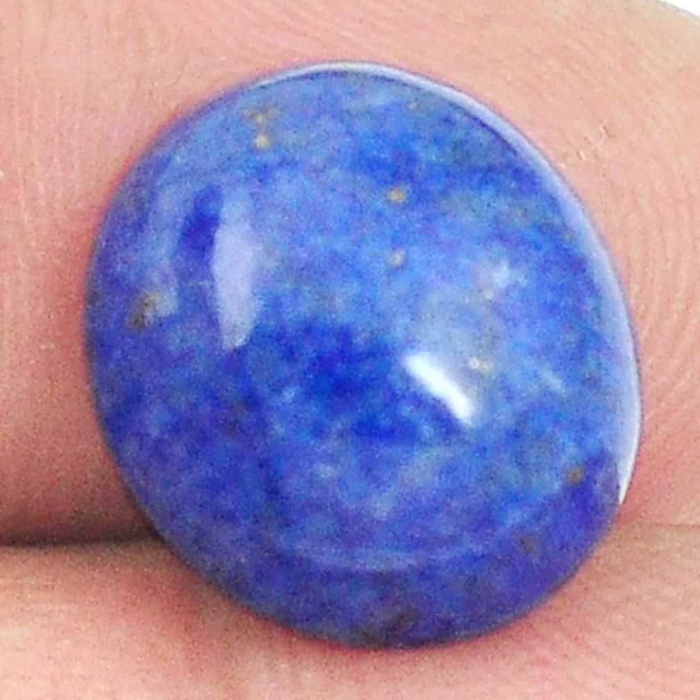 Natural 8.45cts lapis lazuli blue afghani 14x11 mm oval loose gemstone s2297