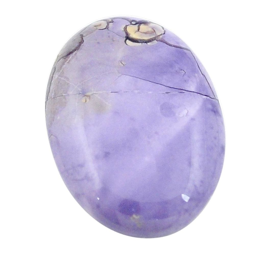 Natural 26.85cts tiffany stone purple cabochon 31x22mm oval loose gemstone s2406