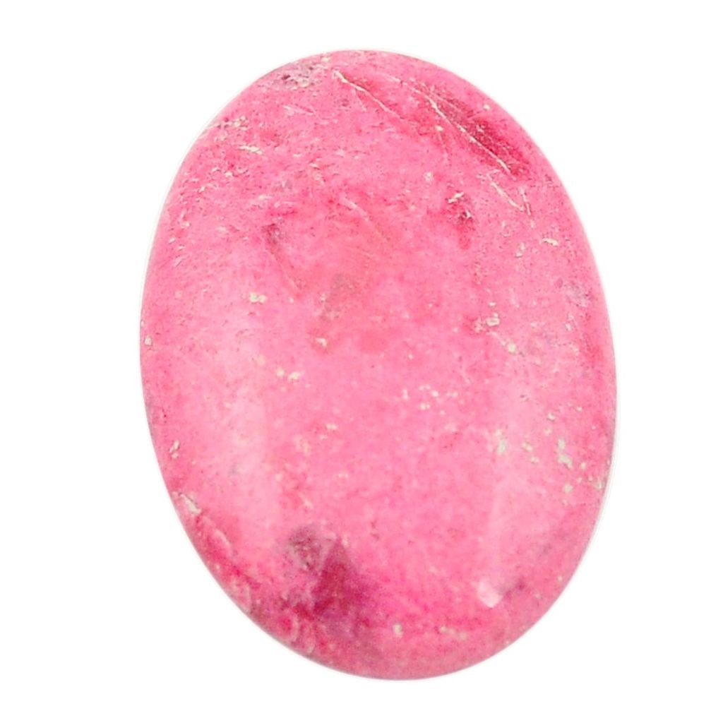 20.95cts thulite unionite, pink zoisite cabochon 29x19 oval loose gemstone s2422