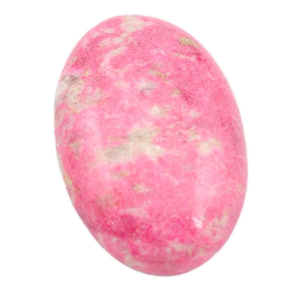 Natural 28.90ct thulite unionite, pink zoisite 29x19 oval loose gemstone s2430