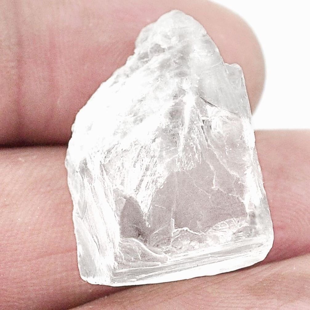 Natural 25.80cts petalite crystal white rough 26x17 mm loose gemstone s2662