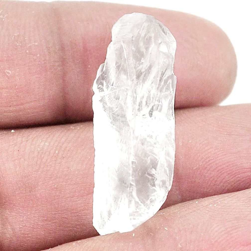 Natural 16.85cts petalite crystal white rough 28x13.5 mm loose gemstone s2673