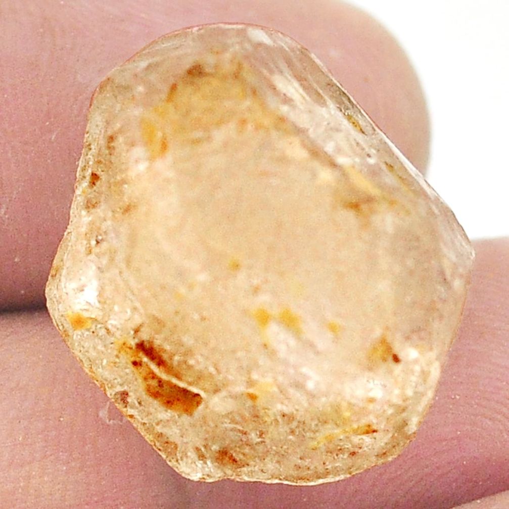 Natural 30.95cts elestial quartz rough brown 20x16 mm fancy loose gemstone s2744