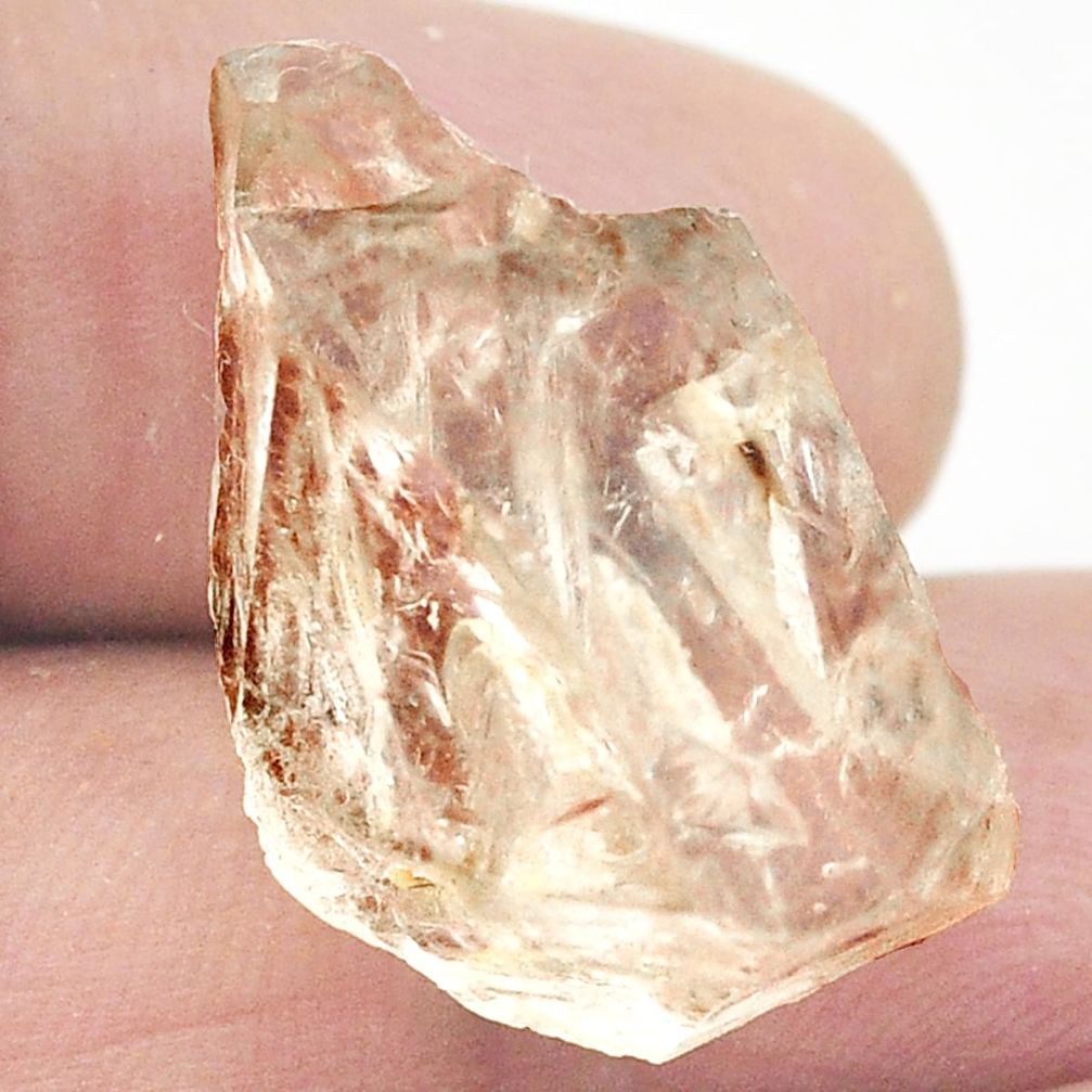 Natural 27.85cts elestial quartz rough brown 26x14 mm fancy loose gemstone s2750