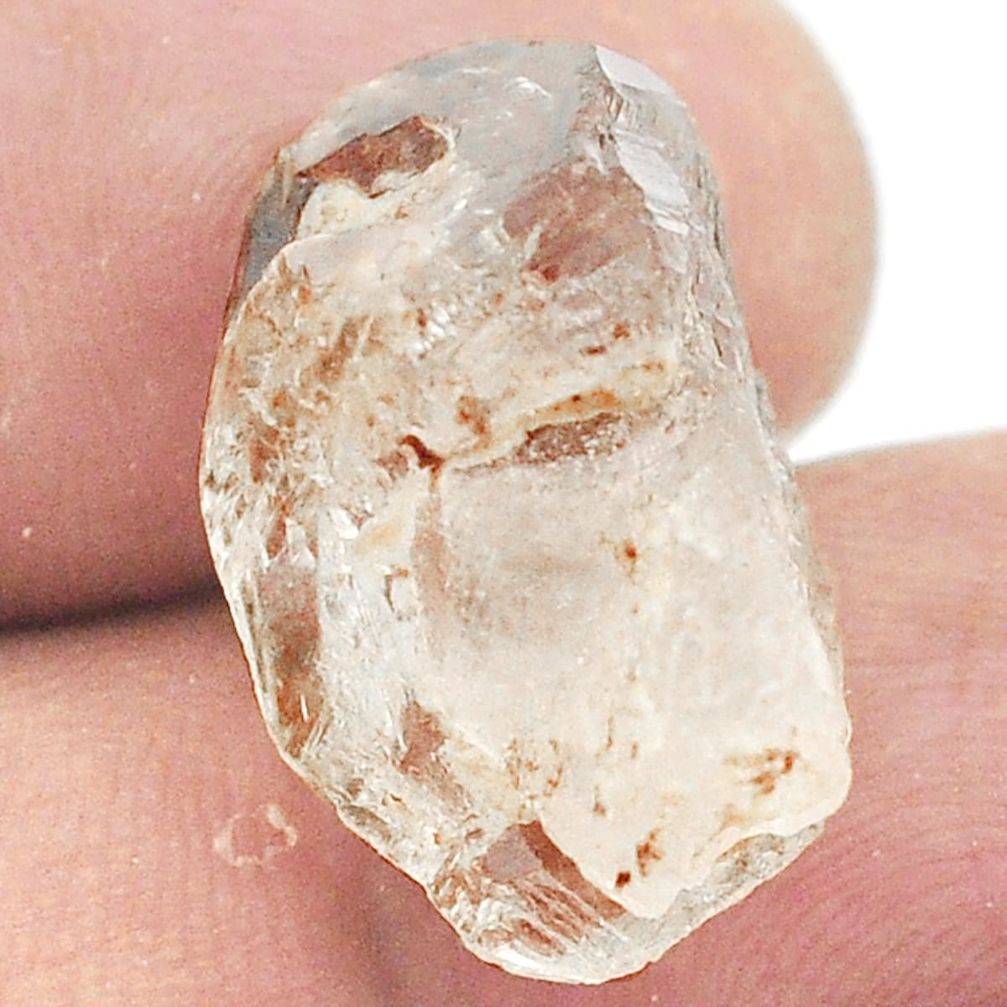 Natural 16.95cts elestial quartz rough brown 19x13 mm fancy loose gemstone s2756