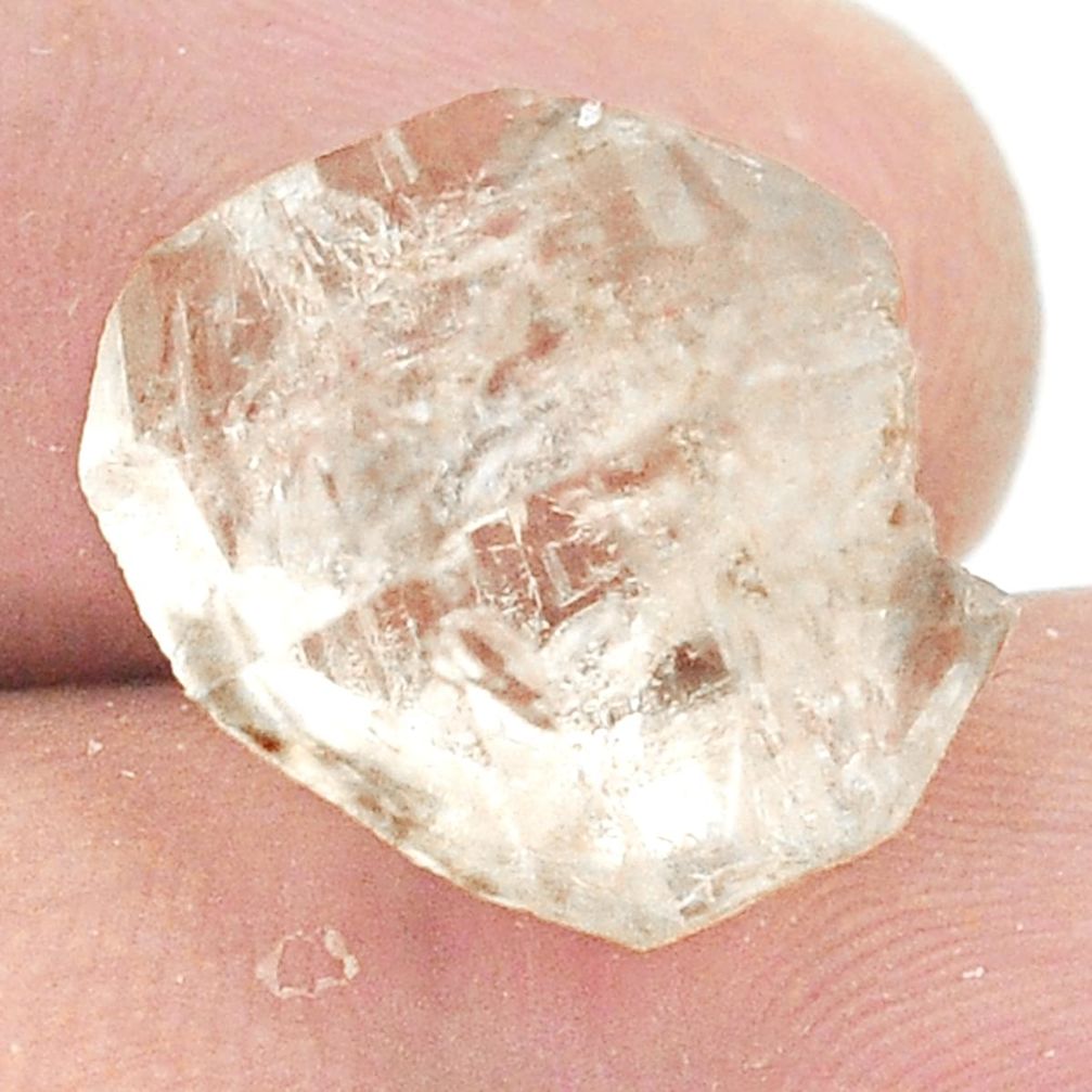 Natural 10.95cts elestial quartz rough brown 17x14 mm fancy loose gemstone s2758