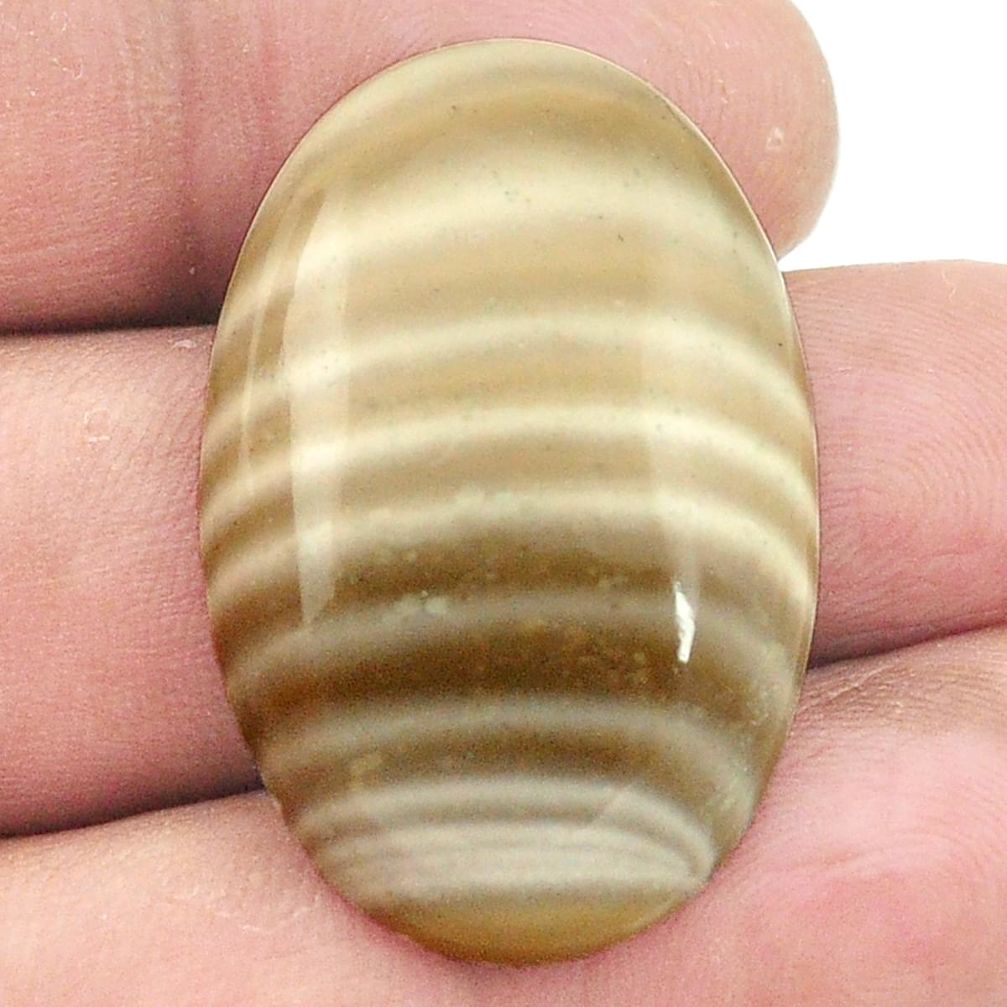 Natural 31.15cts striped flint ohio 33x21 mm oval loose gemstone s2762