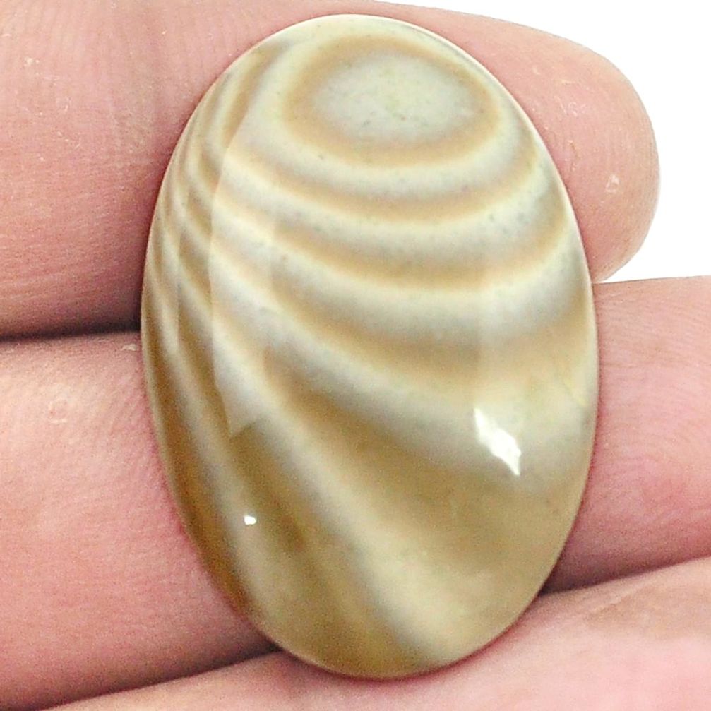 Natural 27.40cts striped flint ohio 31x21 mm oval loose gemstone s2763