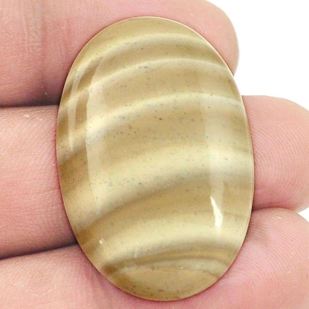 Natural 29.45cts striped flint ohio 34x22.5 mm oval loose gemstone s2766