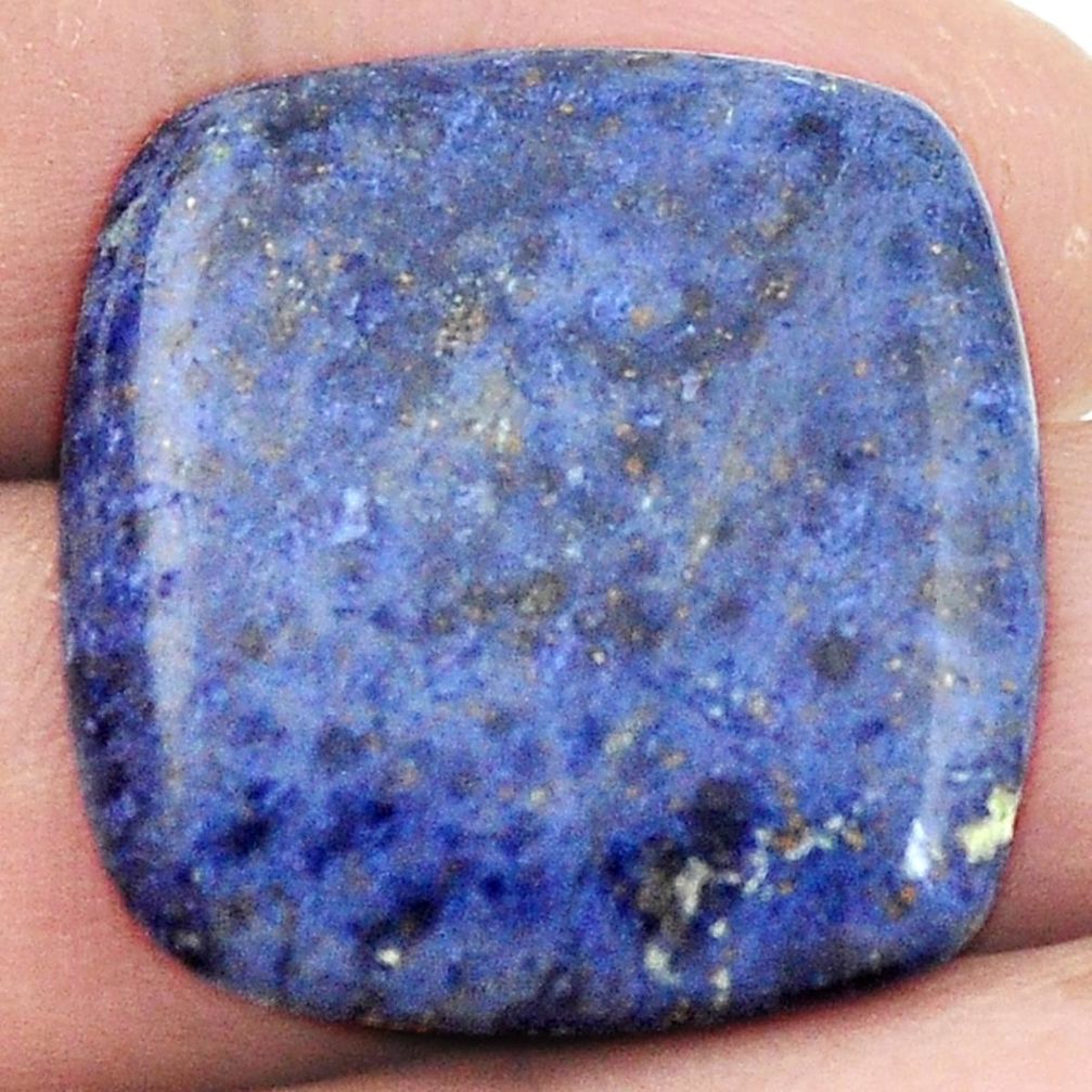 Natural 24.90cts dumortierite blue cabochon 26x25 cushion loose gemstone s2856