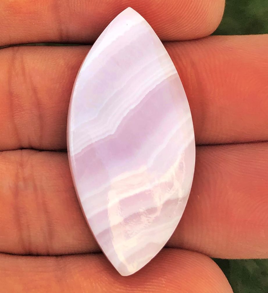Natural 33.45cts lace agate pink cabochon 43x20 mm marquise loose gemstone s3200