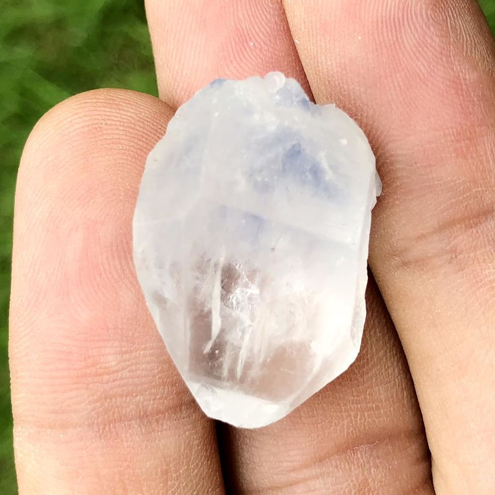 Natural 46.15cts dumortierite rough white rough 29x22 mm loose gemstone s3246