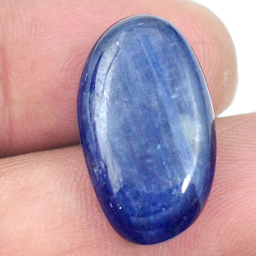 Natural 15.05cts kyanite blue 21x12 mm oval loose gemstone s3288