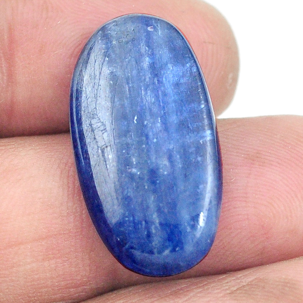 Natural 16.10cts kyanite blue 24x13 mm oval loose gemstone s3297