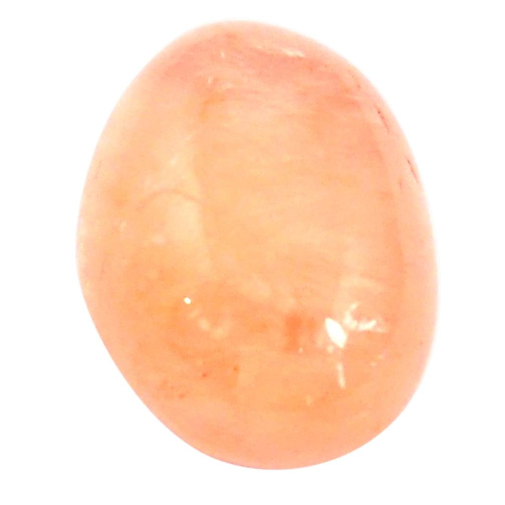 Natural 18.10cts morganite orange 19x14 mm oval loose gemstone s3305