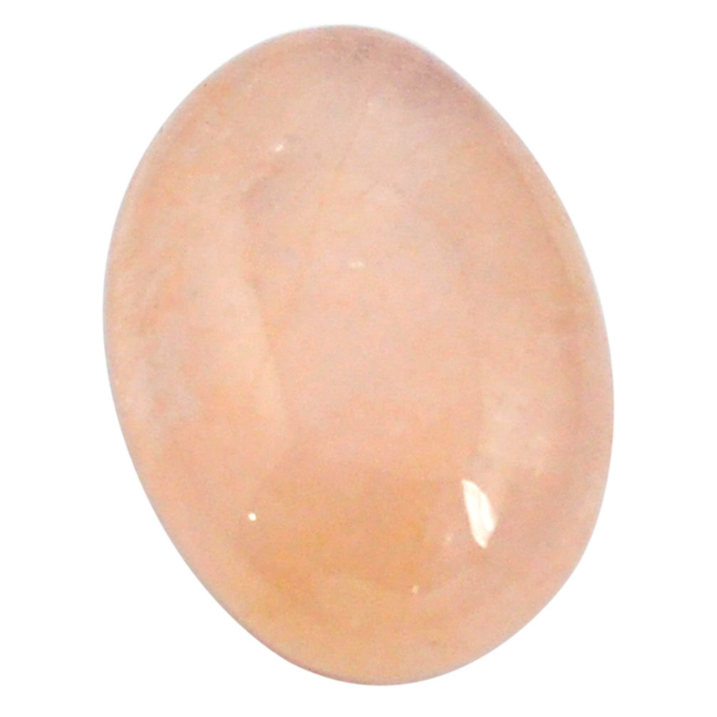 Natural 16.10cts morganite orange 21.5x15 mm oval loose gemstone s3319
